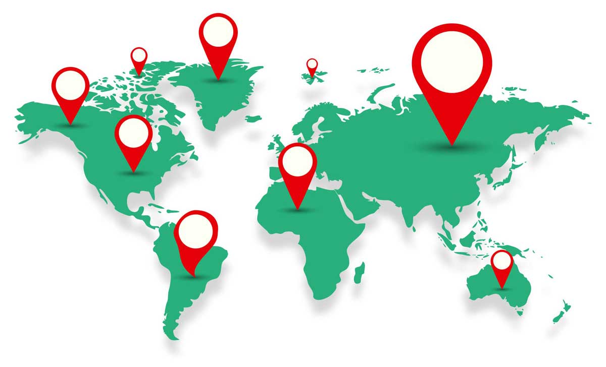 world map